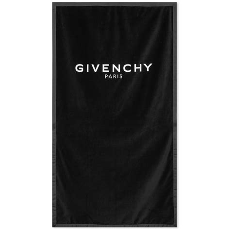 givenchy black embroidered logo towel|Givenchy Embroidered Logo Towel Black .